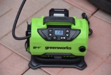 аккумуляторный автомобильный компрессор Greenworks ACG301